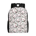 thumbnail image 1 of Honeii Cute Baseball Print Laptop Backpack for Work, College, Travel, Daily Backpacks for Men Women, Sport Rucksack,Computer Bag, 1 of 8