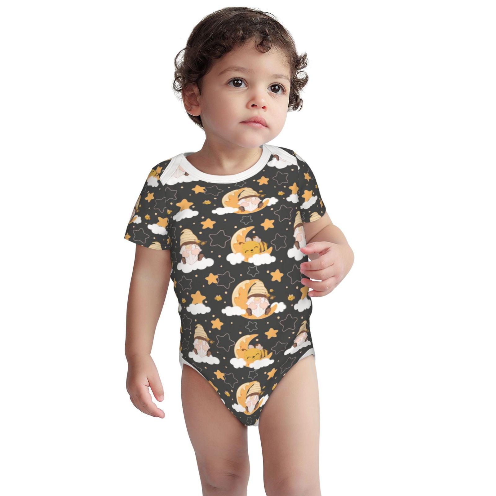 Gertex 100% Organic Cotton Baby Bodysuits – Eco-Friendly Unisex Short Sleeve Onesies With Snaps, Multipack