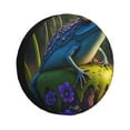 thumbnail image 1 of Honeii Cute Blue Frog Print Tire Covers, Waterproof Anti-UV Sun Snow Rain Tire Covers for Trailers, RV, Camper, SUV, Truck-15 inch, 1 of 6