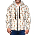 thumbnail image 1 of Honeii Cute Carrot Print Print Hoodies for Men, Pullover & Full Zip, Breathable Zip up Hoodie, Sweatshirt-X-Large, 1 of 5