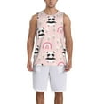 thumbnail image 1 of Honeii Cute Cartoon Panda print basktball shirt for men and women, Unisex basketball jersey for Theme party-X-Large, 1 of 6