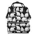 thumbnail image 1 of Honeii Cute Cartoon Polar Bear Pattern Mummy Diaper Bag Backpack Durable Maternity Baby Nappy Casual Shoulder Bags Travel Hiking Outdoor Pack, 1 of 6