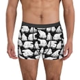 thumbnail image 1 of Honeii Cute Cartoon Polar Bear Print Mens Boxer Briefs Breathable,Boxer Brief for Men, Moisture-Wicking Underwear-, 1 of 5