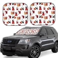 thumbnail image 1 of Honeii Cute Cat And Christmas Gift Print Foldable Car Sun Shade for Windshield, 2-Piece UV Protection Shade, Protects Car Interior, Ideal for Cars, Trucks, SUVs-Medium, 1 of 6