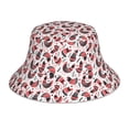 thumbnail image 1 of Honeii Cute Chickens for Unisex Bucket Hat Waterproof Rain Hat Reversible Shiny Rave Bucket Hat for Concert Festival Boonie Cap, 1 of 6