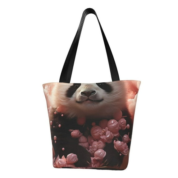 Honeii Cute Cloud Panda Print Women Top Handle Satchel Handbags,Fashion Handbag,Messenger Tote Bag Purse for Women,Shoulder Bag Handbag for Travel, Work