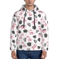thumbnail image 1 of Honeii Cute Dinosaur Pattern Mens Hoodies Men's Loose Sleeve Sweatshirt,Pullover Hooded Sweatshirt for Men,Essentials Hoodie-XX-Large, 1 of 7