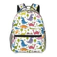 thumbnail image 1 of Honeii Cute Dinosaur Print Backpack for Both Men and Women, Basic Bookbag for College, Work, or Travel,Rucksack Computer Bag-One Size, 1 of 5