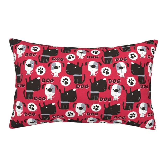 Honeii Cute Dog Decorative Throw Pillow Case Elevate Your Couch, Sofa