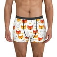 thumbnail image 1 of Honeii Cute Fox with Heart Print Mens Boxer Briefs Breathable,Boxer Brief for Men, Moisture-Wicking Underwear-XX-Large, 1 of 5