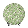 thumbnail image 1 of Honeii Cute Frog Print Elegant Bone China Decorative Plate, Porcelain Plate,Art Crafts,Ceramic Ornaments for Home Office Wall Decor-10in, 1 of 5