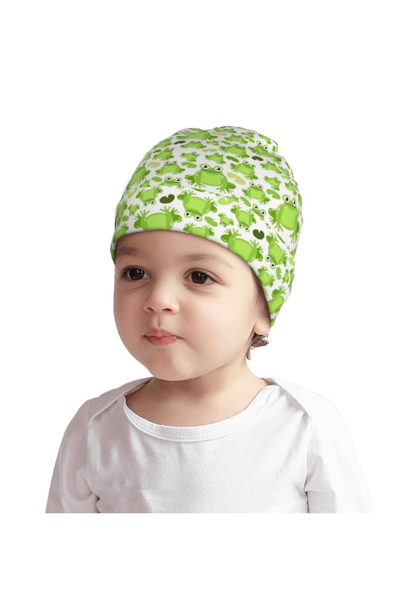 Cute Frogs or Baby Beanie 0-6 Months 6-12-24 Months Kids Winter Hat,Toddler Beanies Baby Girl Boy Hat Warm Cap for Baby, Infant, Toddler-Medium