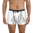 thumbnail image 1 of Honeii Cute Ghost Simple Drawing Print Mens Boxer Briefs Breathable,Boxer Brief for Men, Moisture-Wicking Underwear-Medium, 1 of 5