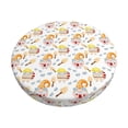 thumbnail image 1 of Honeii Cute Gnome Summer Bar Stool Covers – Perfect Fit for 12" to 14" Round Stools, Crease-Resistant, Stretchy, Washable & Dustproof Seat Slipcovers-12 inch, 1 of 7