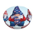 thumbnail image 1 of Honeii Cute Gnomes in USA1 Bar Stool Covers – Perfect Fit for 12" to 14" Round Stools, Crease-Resistant, Stretchy, Washable & Dustproof Seat Slipcovers-13 inch, 1 of 7