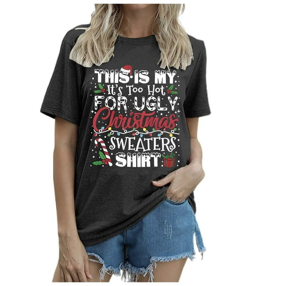 Women's T-Shirts Casual Crew Neck Print T-Shirt Top - Comfortable and Stylish Daily Wear for Every Occasion