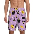 thumbnail image 1 of Honeii Cute Halloween Print Men's Pajama Sleepwear Shorts - a comfy pajama bottom and lounge short for Relaxed Home Wear-X-Large, 1 of 6