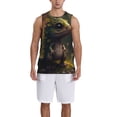 thumbnail image 1 of Honeii Cute Leaf Animal print basktball shirt for men and women, Unisex basketball jersey for Theme party-Medium, 1 of 6