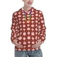 thumbnail image 1 of Honeii Cute Pig with Coins Pattern Womens Oversized Hoodies Long Sleeve Sweatshirts Pullover Fall Outfits with Pocket-X-Large, 1 of 7