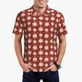 thumbnail image 1 of Honeii Cute Pig with Coins print Polo Shirt, a classic short-sleeved, button-down golf shirt designed for menMedium, 1 of 1