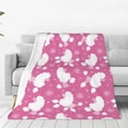 thumbnail image 1 of Honeii Cute Poodle Dog Print Fleece Blanket - Throw Blanket for Bed, Sofa, Couch, Camping, and Travel , Microplush Ultra Soft Warm Blanket-50"x40", 1 of 7