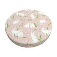 thumbnail image 1 of Honeii Cute Rabbit Bar Stool Covers – Perfect Fit for 12" to 14" Round Stools, Crease-Resistant, Stretchy, Washable & Dustproof Seat Slipcovers-12 inch, 1 of 1