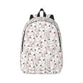 thumbnail image 1 of Honeii Cute Rabbit Print Canvas College Laptop Backpack, Durable Rucksack Travel Notebook Bag School Backpack Book Bag for Men Women-Small, 1 of 7