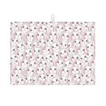 thumbnail image 1 of Honeii Cute Rabbit print Super Absorbent Coffee Bar Mat Hide Stain Coffee Maker Mat for Countertops Coffee Pot Dish Drying Mat for Kitchen Counter, 1 of 7