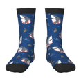 thumbnail image 1 of Honeii Cute Shark Print Children's Colorful Socks,Unisex Kids and Toddlers' Cushioned Sock,Kids Athletic Crew Socks,for Everyday Wear and Sports, 1 of 5