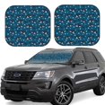 thumbnail image 1 of Honeii Cute Shark Print Foldable Car Sun Shade for Windshield, 2-Piece UV Protection Shade, Protects Car Interior, Ideal for Cars, Trucks, SUVs-Small, 1 of 6