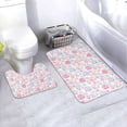 thumbnail image 1 of Honeii Cute Sheep Pattern Bathroom Anti-Skid Pad Bathroom Mat Vintage Seamless Pattern Not-Slip Toilet Rug Set, 1 of 6