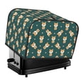 thumbnail image 1 of Honeii Cute Shiba Print 4 slice Toaster Cover, Two Slice Toaster Dust-proof Cover For Kitchen Small Appliance and Fingerprint Protection, 1 of 7