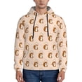 thumbnail image 1 of Honeii Cute Squirrel Pattern Mens Hoodies Men's Loose Sleeve Sweatshirt,Pullover Hooded Sweatshirt for Men,Essentials Hoodie-X-Large, 1 of 7