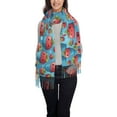 thumbnail image 1 of Honeii Cute Strawberry Flower Pot Print Scarf Oversized Scarf Tassel Fall Winter Thick Scarf Warm Shawl Women,Women's Scarves & Wraps, 1 of 8