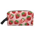 thumbnail image 1 of Honeii Cute Strawberry Print Multi-Purpose Storage Bag,Hanging Dopp Kit,Small Toiletry Bag for Traveling for Toiletries, Makeup, and Small Essentials, 1 of 7