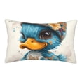 thumbnail image 1 of Honeii Cute Sunflower Blue Duck Decorative Throw Pillow Case - Elevate Your Couch, Sofa, or Bed with Stylish Home Decor, Perfect Gift Idea-20"x30", 1 of 6