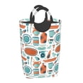 thumbnail image 1 of Honeii Cute Tableware Print Laundry Hamper Collapsible Laundry Baskets, Freestanding Waterproof Clothes Hamper with Easy Carry Handles, 1 of 5