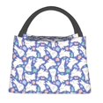 thumbnail image 1 of Honeii Cute White Rabbit Print Cooler Bag Insulated, Large Leakproof Soft Sided Portable Cooler Bag,Lunch Box Lunch Bag, 1 of 6
