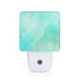thumbnail image 1 of Honeii Cyan Mint Marble Print LED Night Light with Light Sensor, Night Lights Plug Into Wall,Ideal for Bedrooms and Hallways-EU, 1 of 7