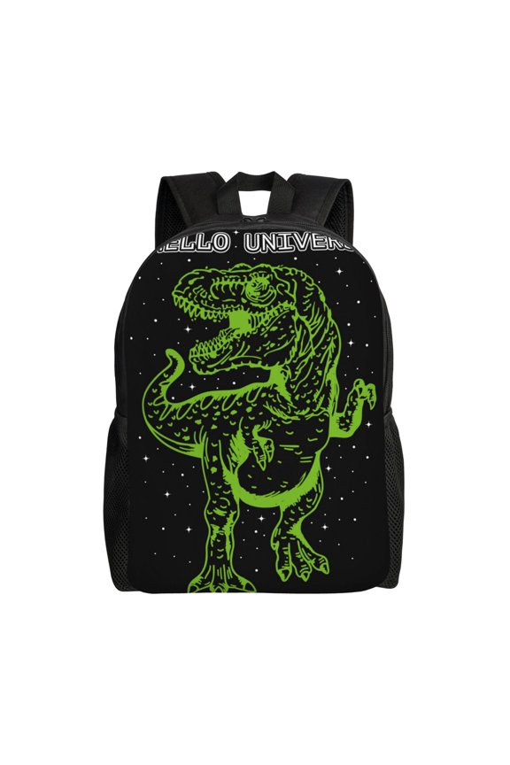DINOSAUR IN SPACE Print Laptop Backpack for Work, College, Travel, Daily Backpacks for Men Women, Sport Rucksack,Computer Bag