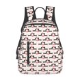 thumbnail image 1 of Honeii Dachshund And Hearts Print Lightweight Backpacks,Carry on Backpack,Durable Backpack for School, Work & Travel, 1 of 7