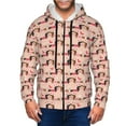 thumbnail image 1 of Honeii Dachshund Couple Print Hoodies for Men, Pullover & Full Zip, Breathable Zip up Hoodie, Sweatshirt-XX-Large, 1 of 5