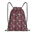 thumbnail image 1 of Honeii Daisies Flowers Print Drawstring Backpack,Drawstring Bags String Backpack Gym Cinch Sack Backpack Sport Bag Draw-Medium, 1 of 6