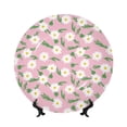 thumbnail image 1 of Honeii Daisies Flowers Print Elegant Bone China Decorative Plate, Porcelain Plate,Art Crafts,Ceramic Ornaments for Home Office Wall Decor-10in, 1 of 6