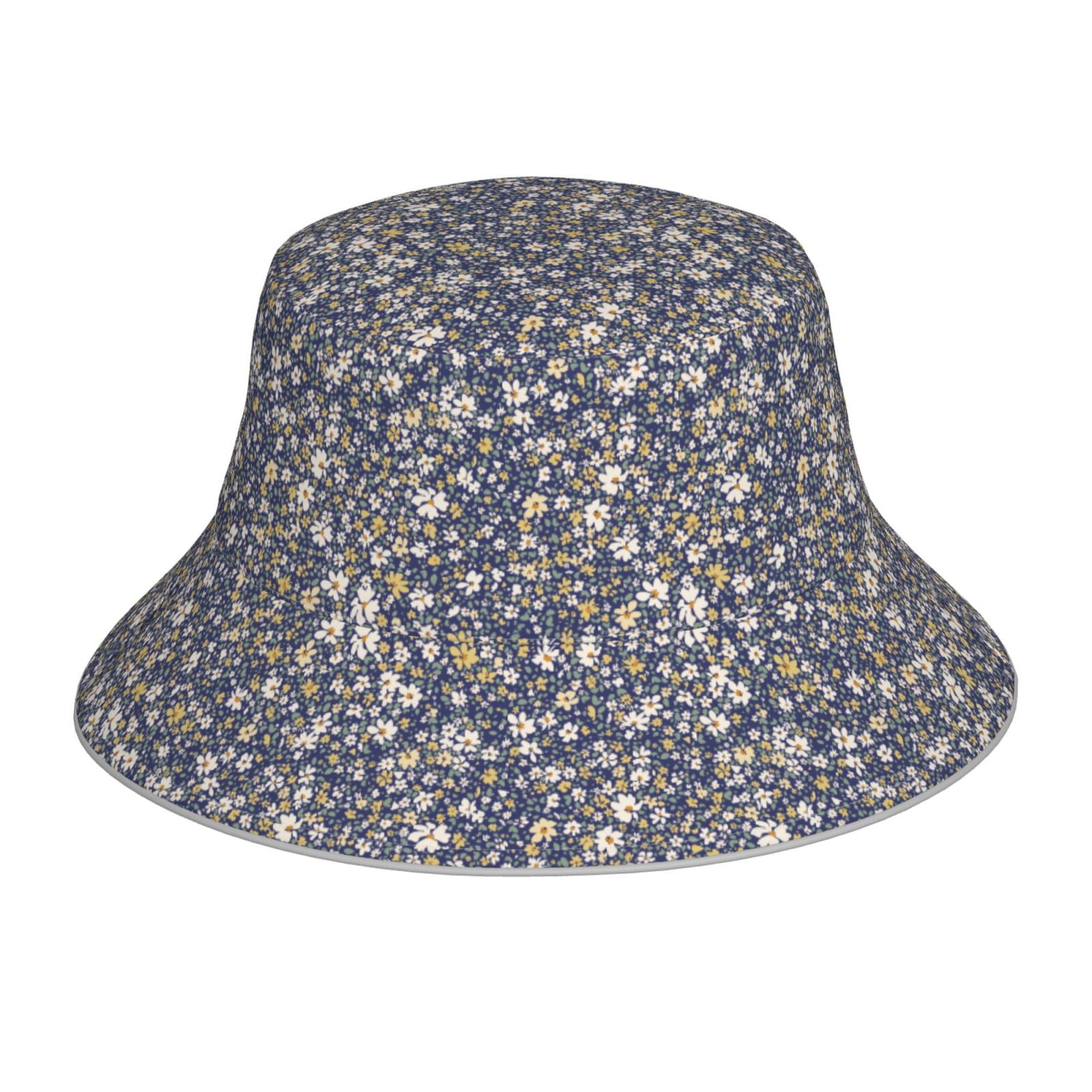 Honeii Daisies Flowers for Unisex Bucket Hat Waterproof Rain Hat ...