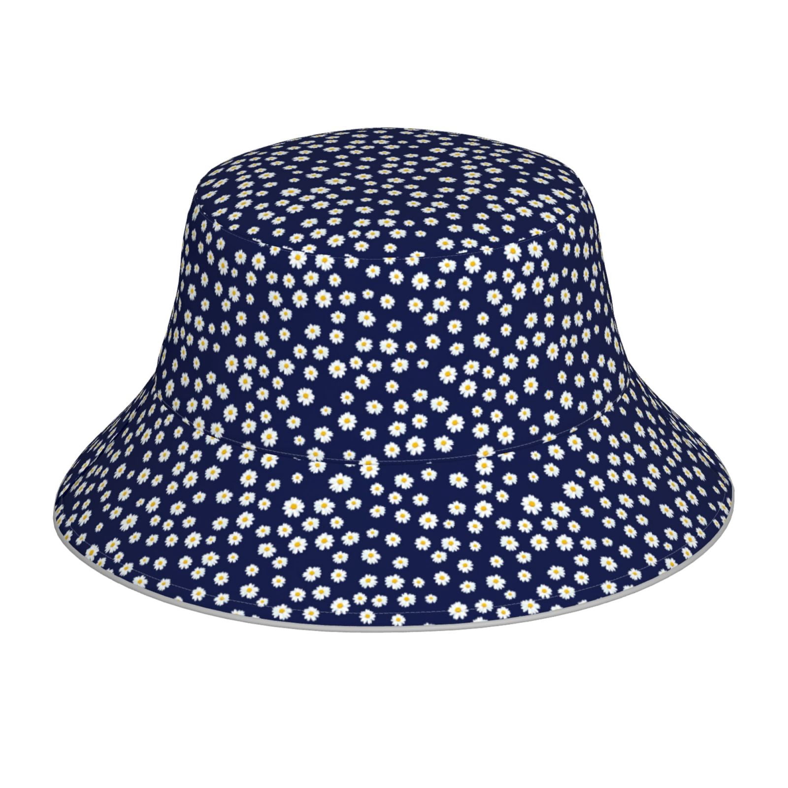 Honeii Daisies Flowers for Unisex Bucket Hat Waterproof Rain Hat ...