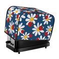 thumbnail image 1 of Honeii Daisies With Ladybugs Print 2 slice Toaster Cover, Two Slice Toaster Dust-proof Cover For Kitchen Small Appliance and Fingerprint Protection, 1 of 7