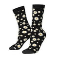 thumbnail image 1 of Honeii Daisy Print Adult Socks,Crew Socks,Casual Calf Socks,Daily Wear Socks for Men & Women, Perfect for Sports, Casual and Everyday Use, 1 of 6