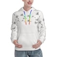 thumbnail image 1 of Honeii Dandelion Blowing In The Wind Pattern Womens Oversized Hoodies Long Sleeve Sweatshirts Pullover Fall Outfits with Pocket-Large, 1 of 7