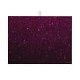 thumbnail image 1 of Honeii Dark Purple Glitter Print Kitchen Drying Mat Coffee Bar Mat Hide Stain Coffee Maker Mat for Countertops Coffee Pot Dish Drying Mat, 1 of 7